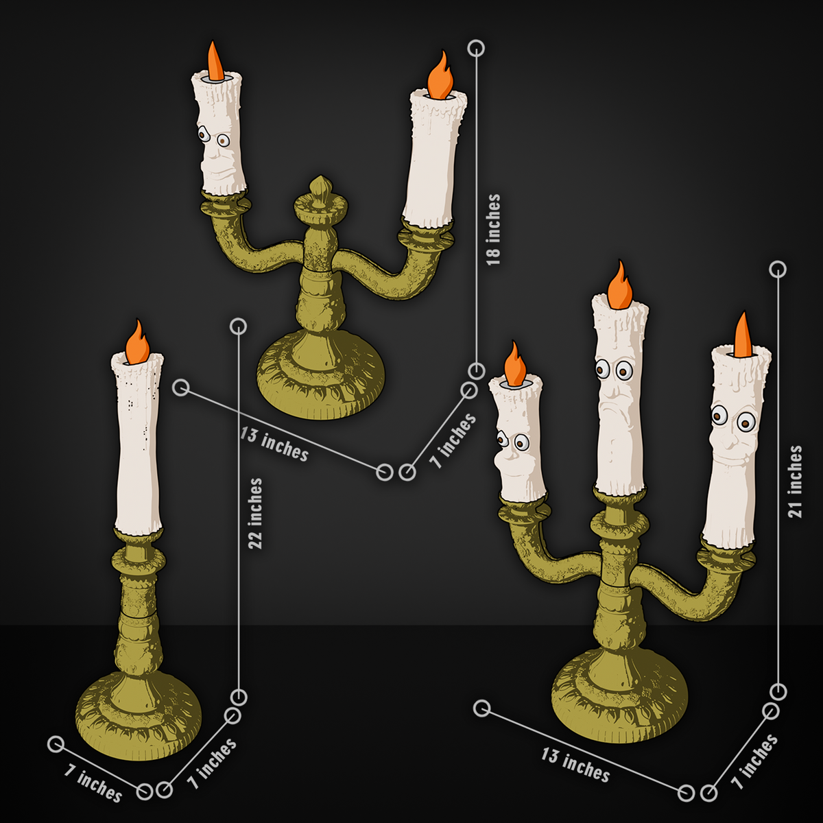 Titan Haunted Candles