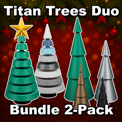Titan Trees Duo - 3D Printable Christmas Trees | Titan3D Titan Trees Duo - 3D Printable Christmas Trees | Titan3D